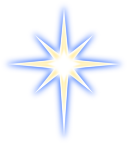 Shining star clipart image