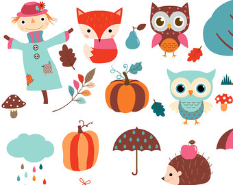 Woodland Bird Cliparts