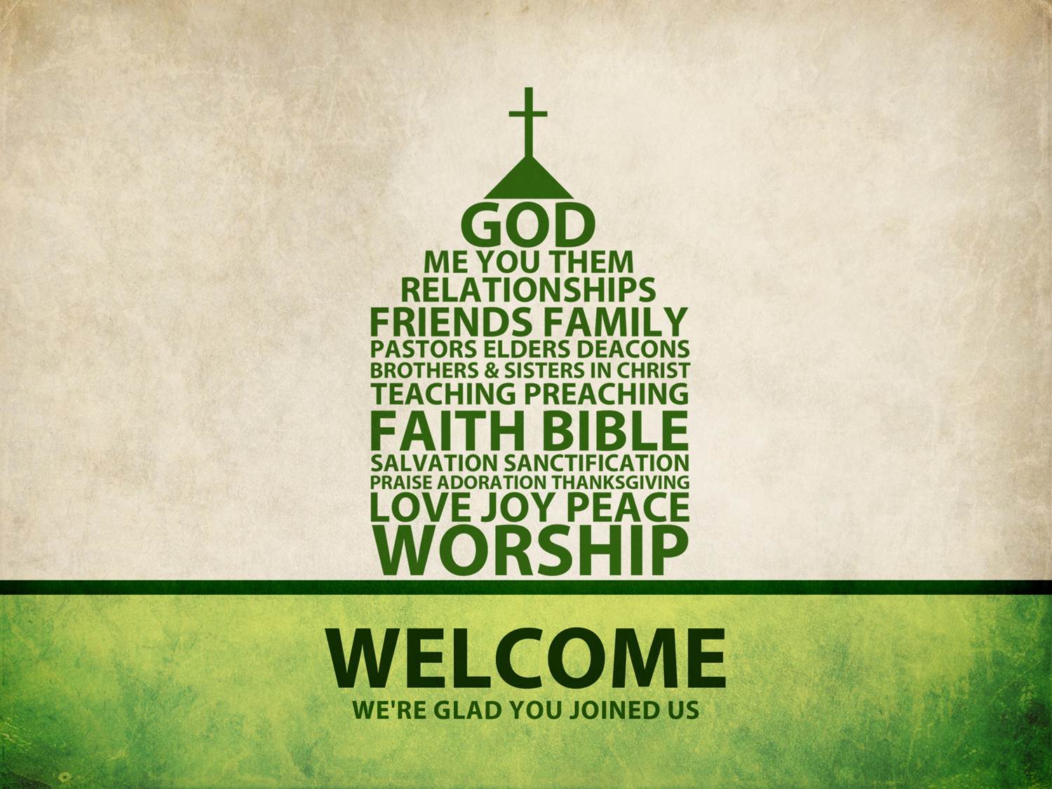 Welcome Powerpoint Backgrounds Religious