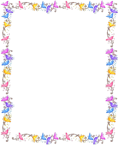 Free butterfly borders clipart