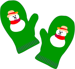 Green Mitten Cliparts