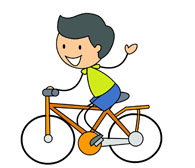 Riding Bicycle Cliparts