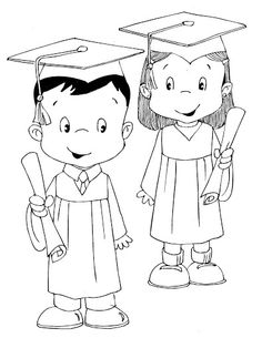 Graduation Day Clipart Black And White
