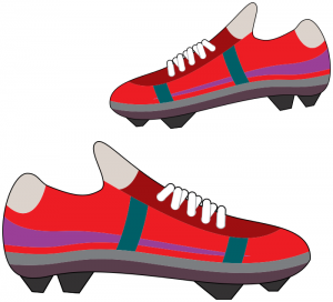 Soccer shoes clipart