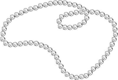 Clip Art Black And White Diamond Necklace Clipart