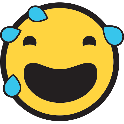 Smiling Face With Open Mouth And Cold Sweat Emoji for Facebook