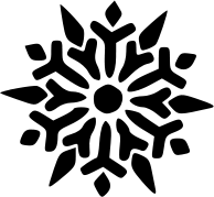 Snowflake Black Cliparts