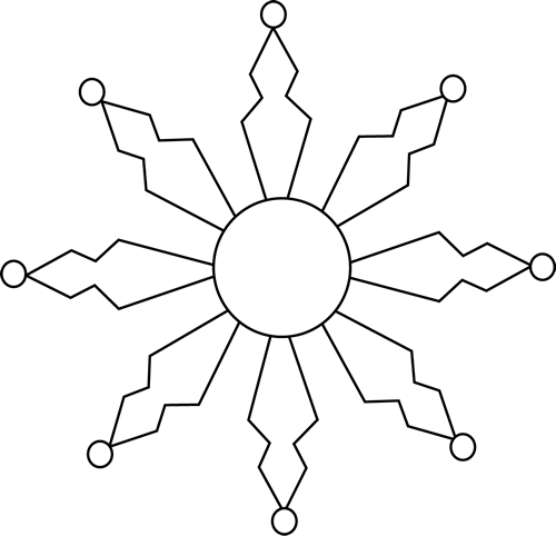Snowflake Black Cliparts