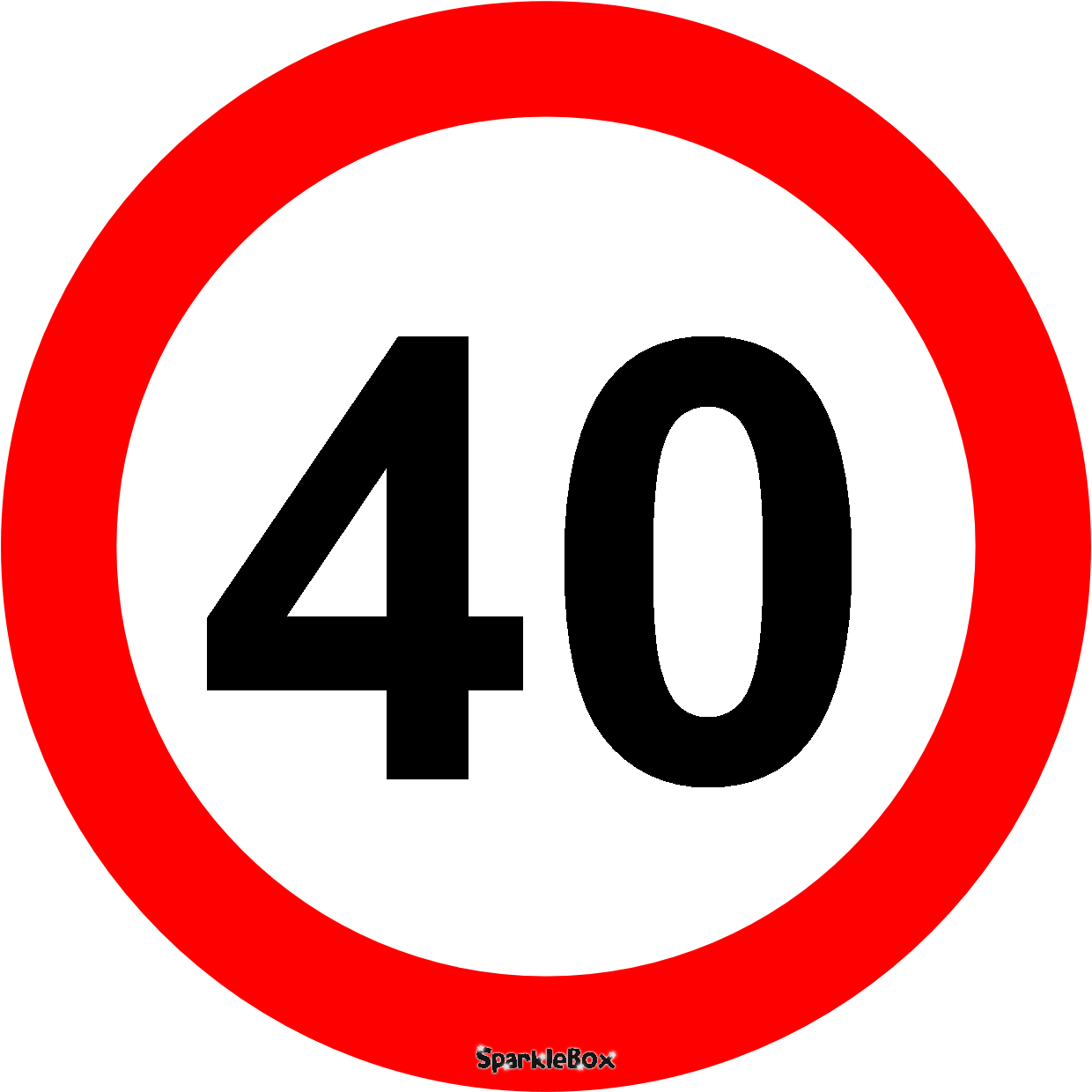 Дорожные знаки. Знак ограничения скорости. Дорожный знак 3.24 40. Знак ограничение скорости 40.