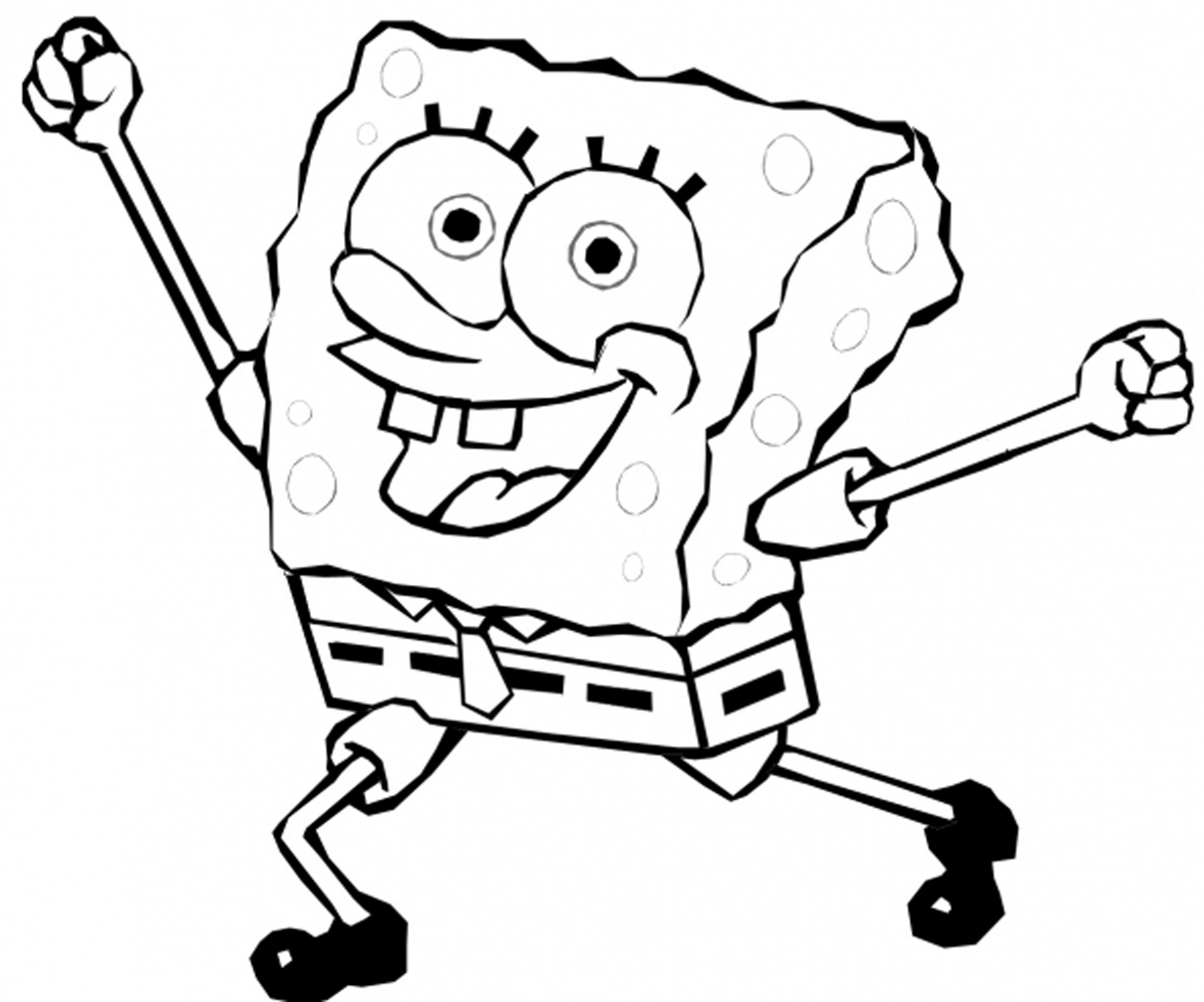 Free Spongebob Clipart Black And White Download Free Spongebob Clipart 