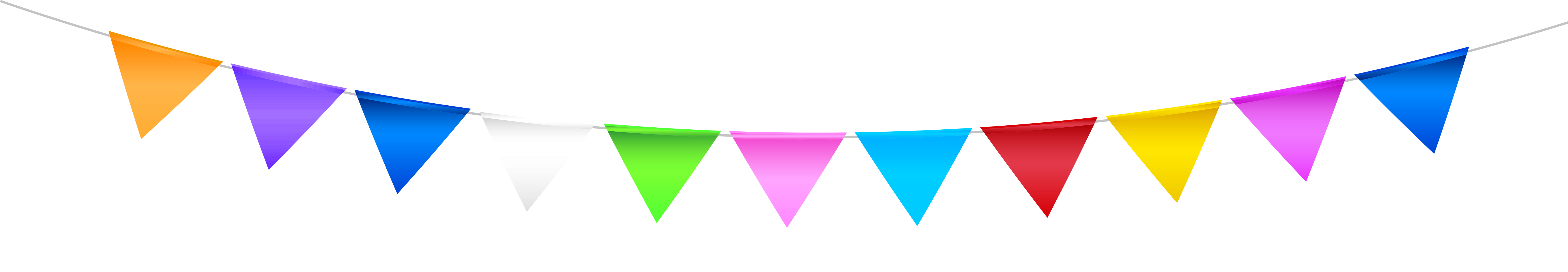 Transparent Colorful Streamer PNG Clipart