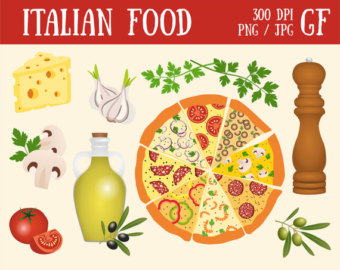 Vegetable Pizza Cliparts