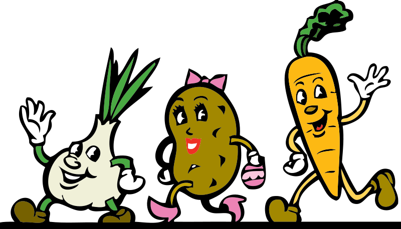 Cute Veggie Cliparts