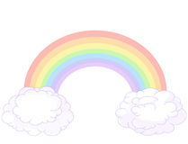 Rainbow pastel clipart