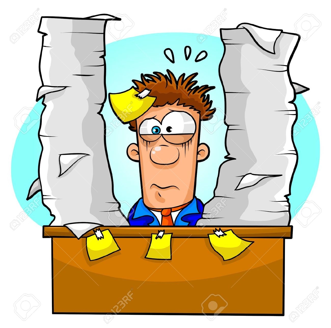 Female Overwhelmed Cliparts