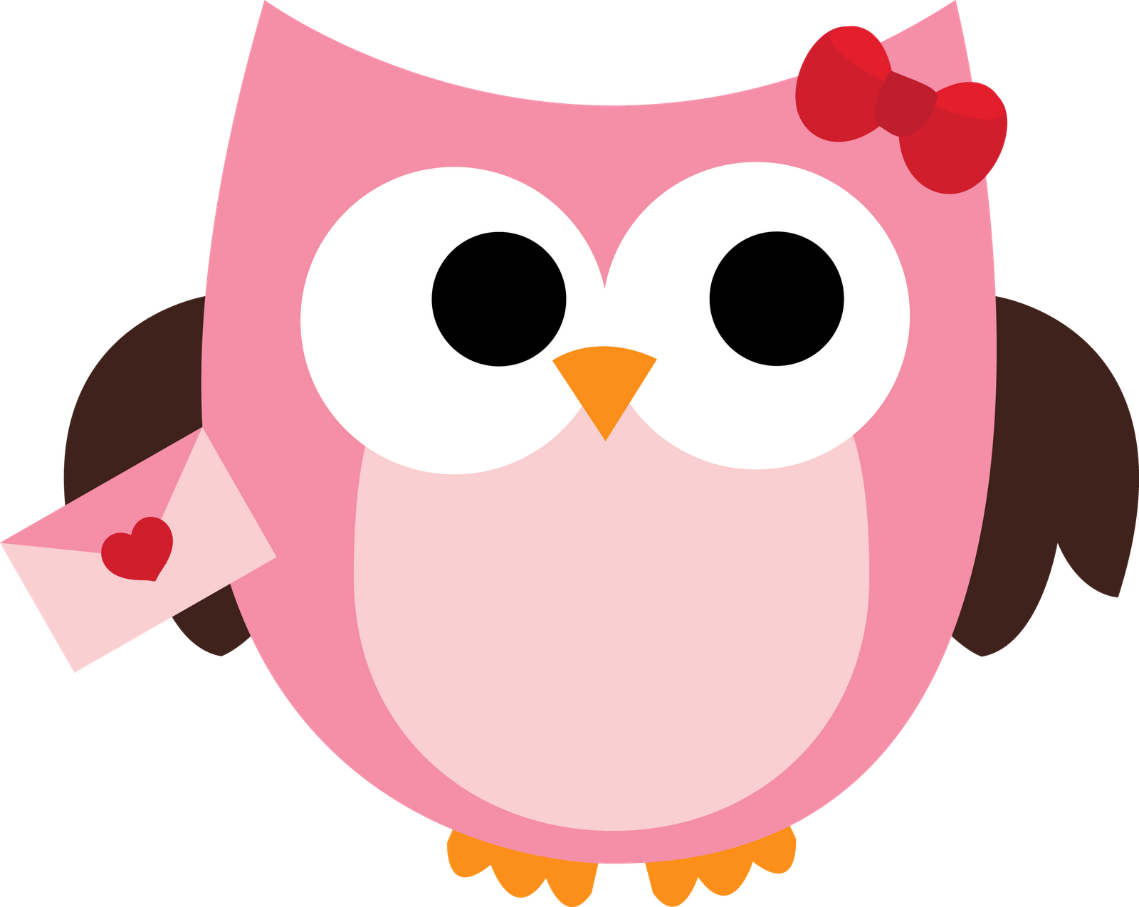 Owl Heart Clipart