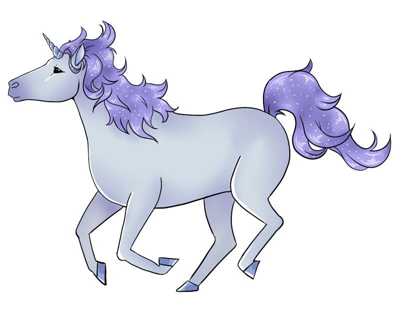 Elegant Unicorn Cliparts
