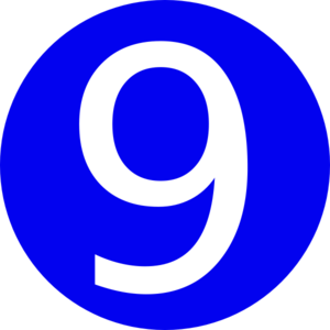 Cliparts Numbers 9 1