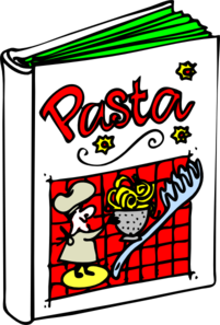 Pasta Cookbook Clip Art at Clker