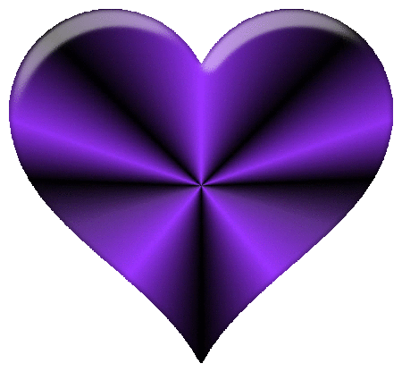 Dark purple heart clipart