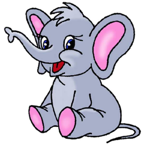Animated Elephant Clipart