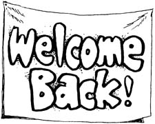 welcome back banner - Clip Art Library