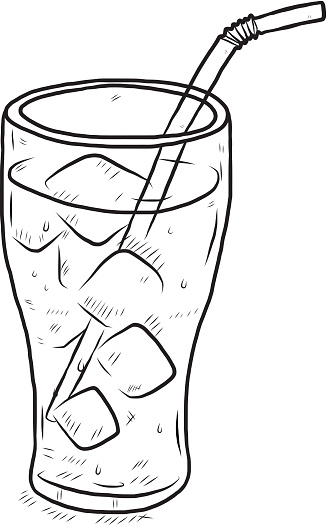 Ice Water Clipart Black and White