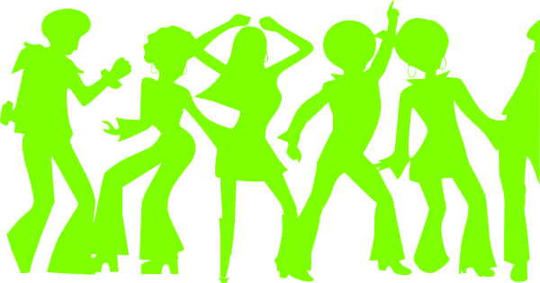 Disco Shadow Lime Clip Art at Clker