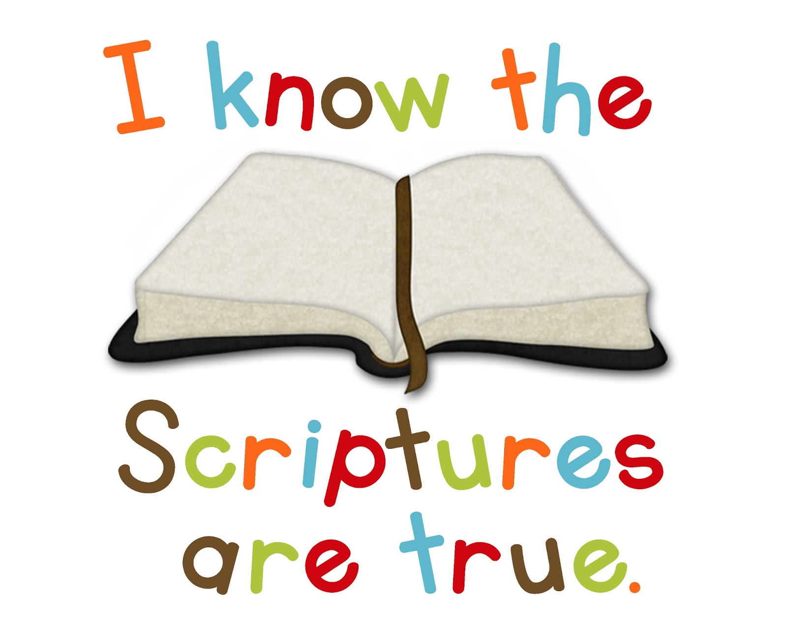 reading scriptures clipart lds