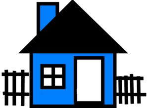 House Blue Cliparts