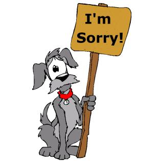 Apologies cliparts