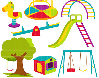 Playground slides clip art