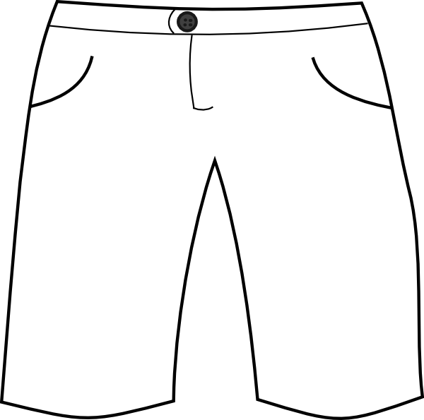 shorts black and white png - Clip Art Library