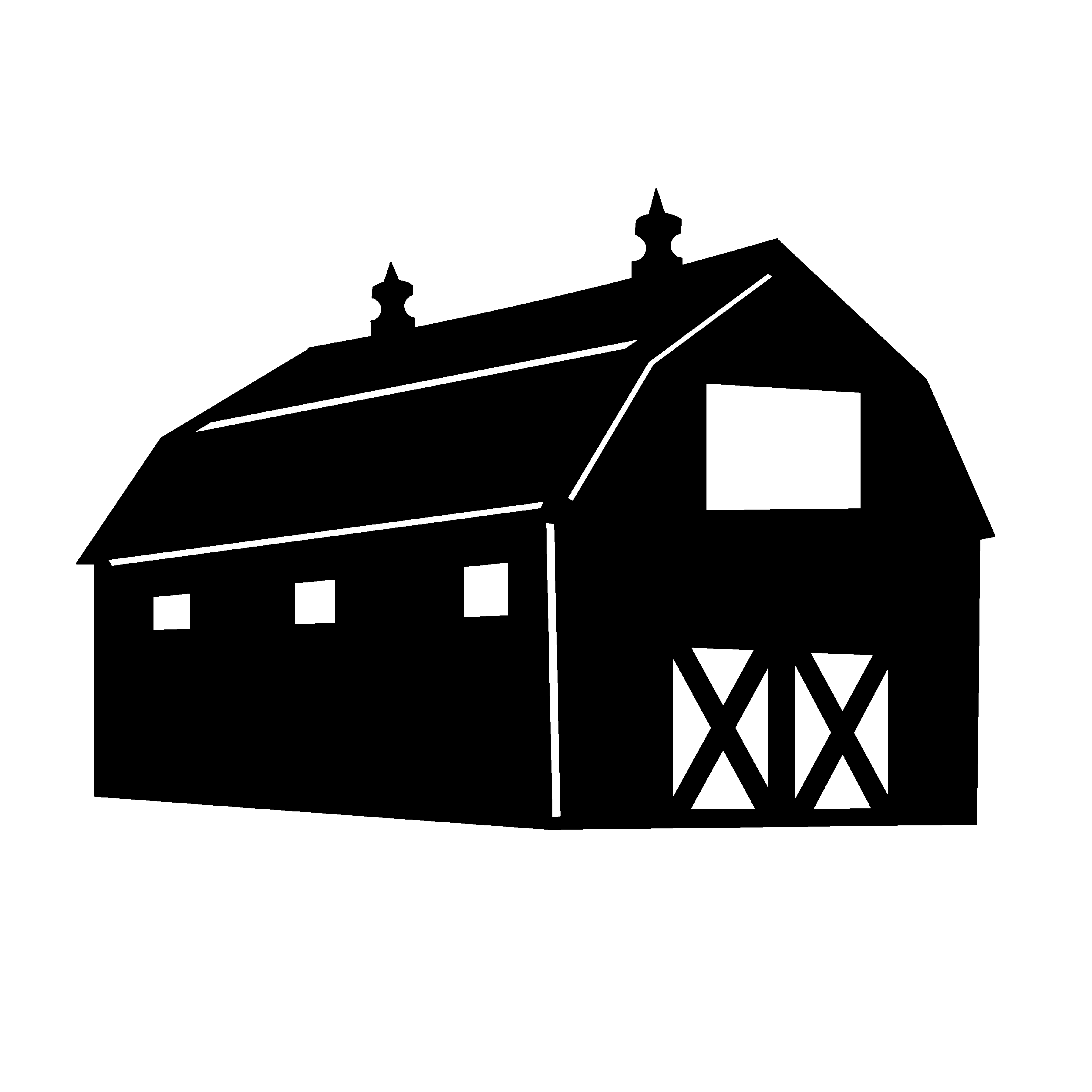 Farm silhouette clipart