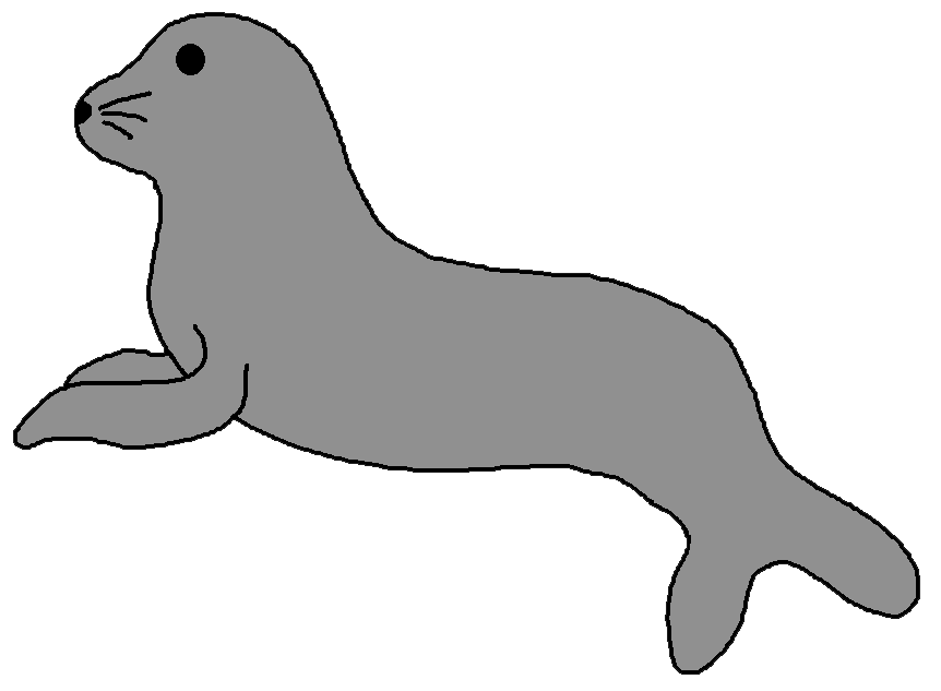 Seal Animal Clipart Black And White. Snowjet.co