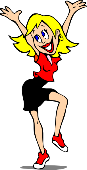 Silly dancing people clipart