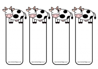 Printable Farm Animal Bookmarks for Kids