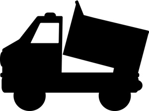Dump Truck Clipart Black And White