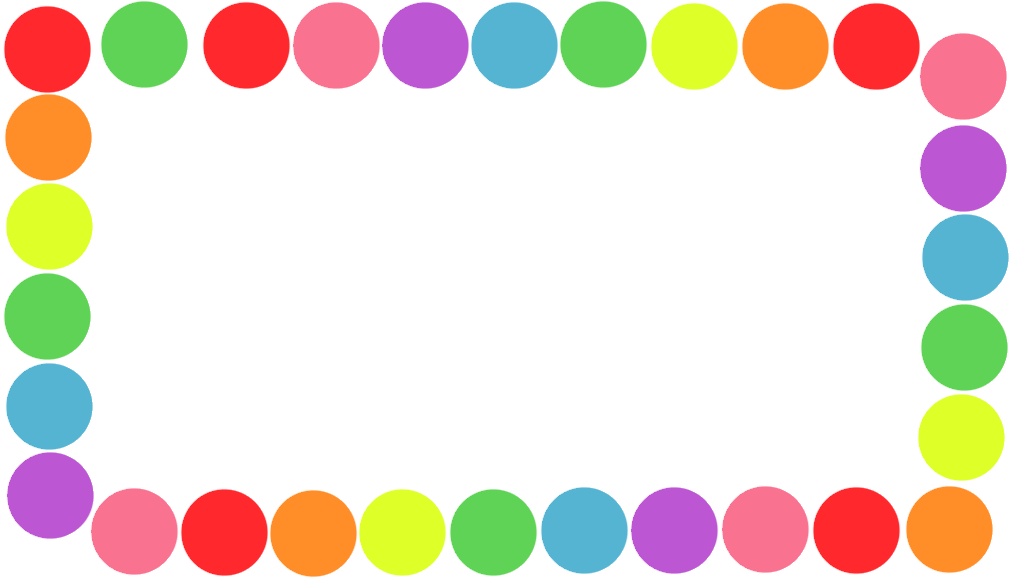 colorful polka dot border - Clip Art Library