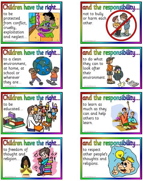 responsibility for kids clipart