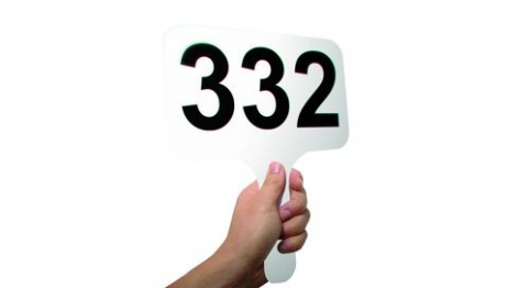 Blank Auction Paddle Png 80519