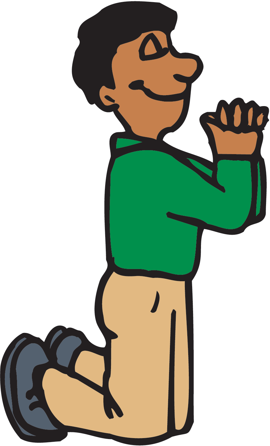 Man Praying Clipart