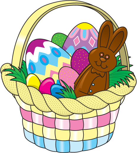 Pink Basket Cliparts