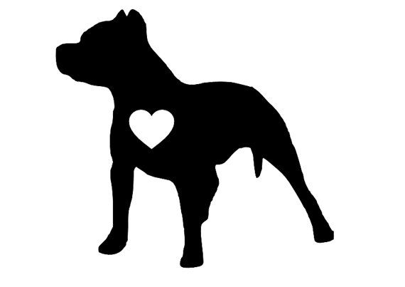 Pit Bull Silhouette Clipart