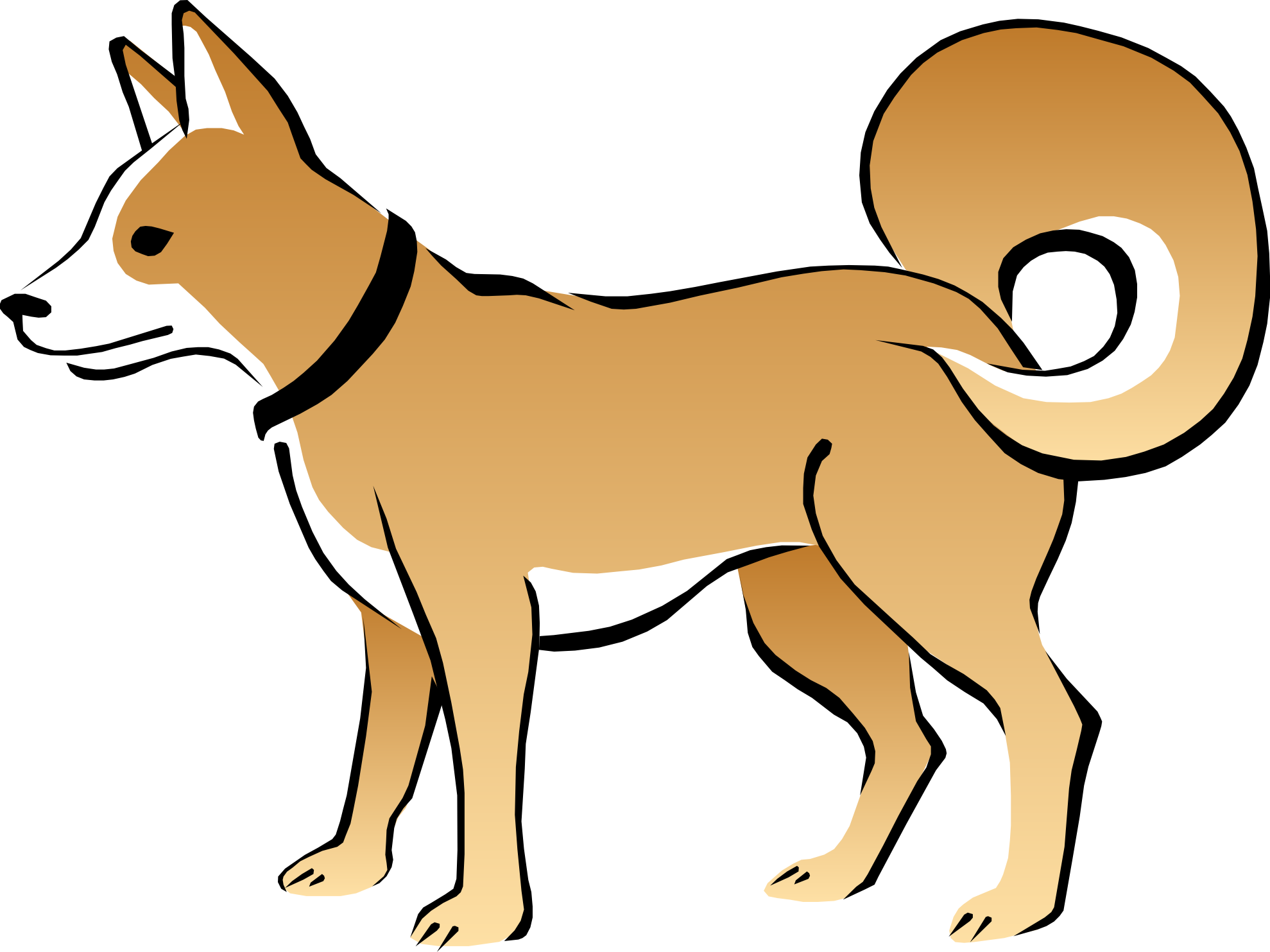 Dog Running Clipart