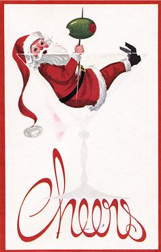Christmas Cocktail Cliparts