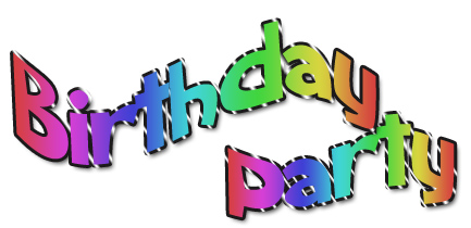 Party Word Cliparts