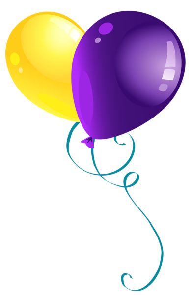 Purple Balloons Cliparts