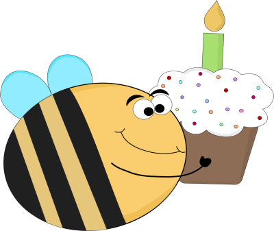 Funny Birthday Bee Clip Art