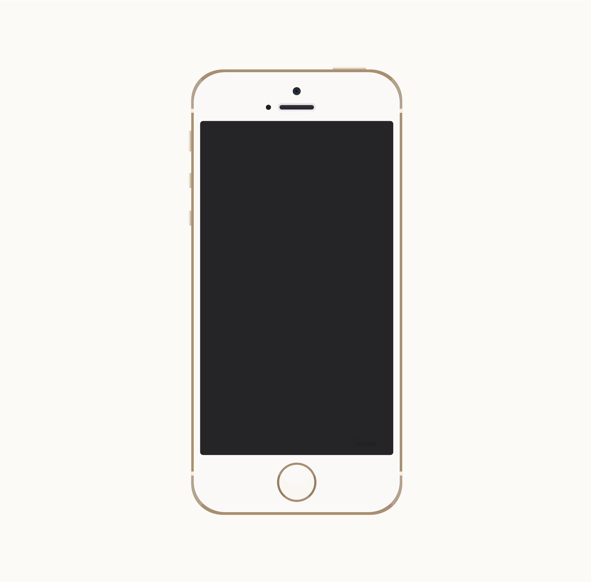 Iphone outline clipart